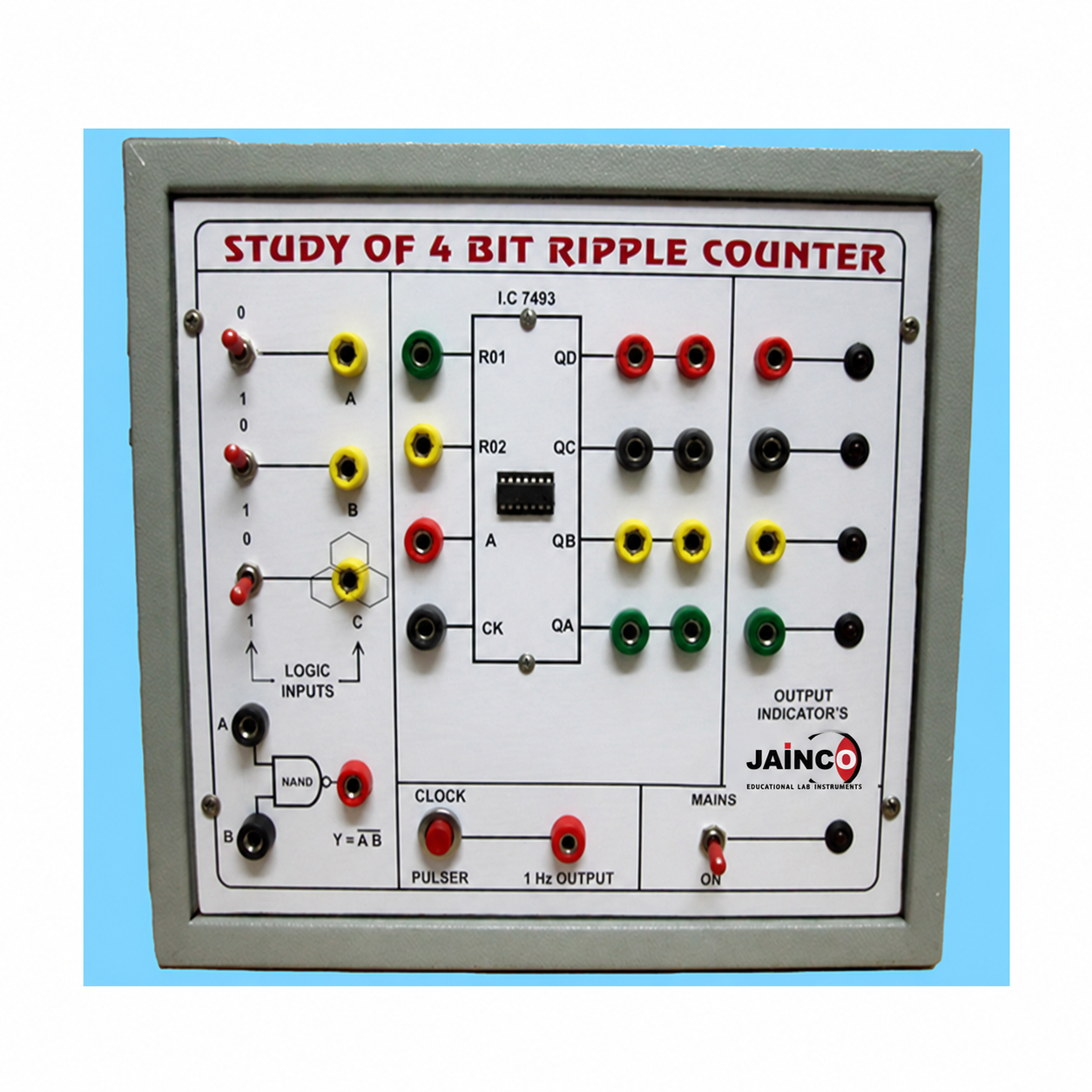 Study and Verify Truth tables of  RS D Type flip flop using NAND Gates